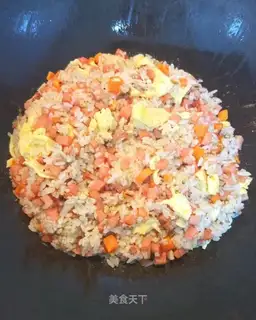 Ham eggs for rice