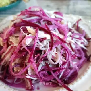 Chicken chests, ginseng mushrooms, purple beauty