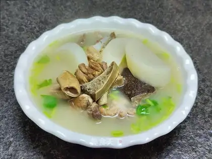 Cow carrot soup