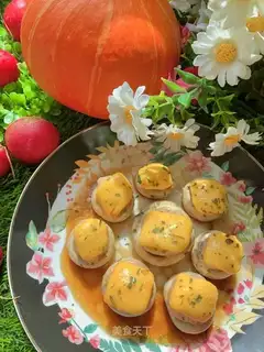 Cheese shrimp sprouts
