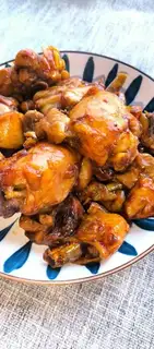 A red roasted chicken
