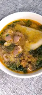 Lamb pasta soup
