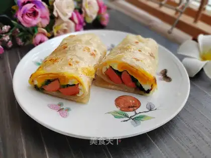Fried omegranate burrito