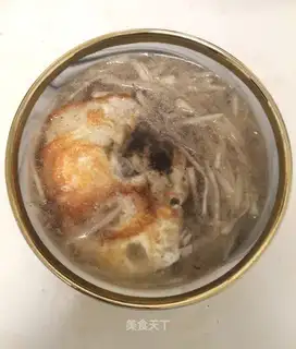 Egg radish soup