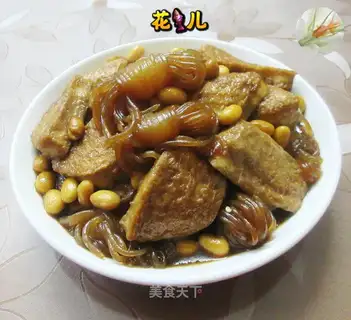 Soybeans sour chicken