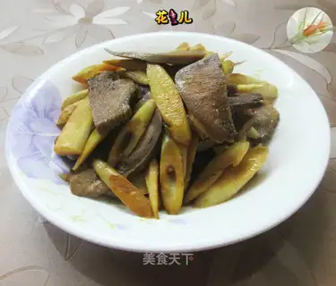 The pig's tongue is burning