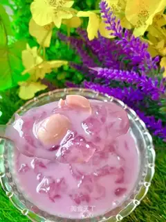 Coconut violet silver spoon