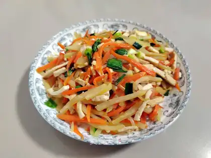 Carrot bean dry and blue