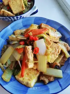 Shrimp skin tofu