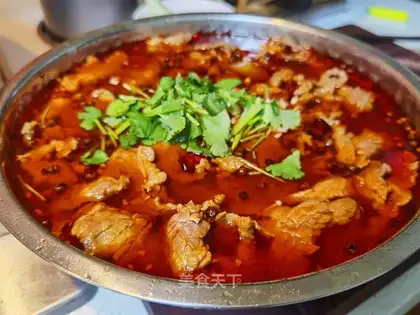 Boiled meat
