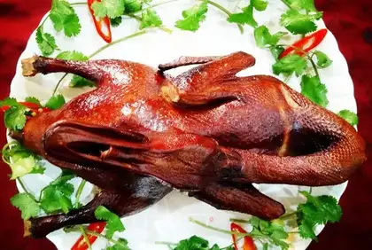 Smoked duck