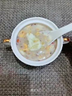 Egg oatmeal soup