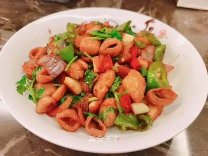 Chili fried intestines