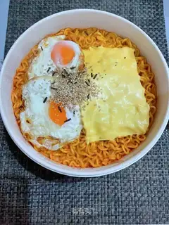 Milk cheese and turkey noodles