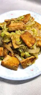 The cabbage is frozen tofu