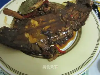 Braised sole fish