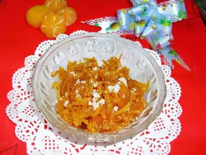 Orange peel sugar