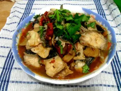 boiled fish