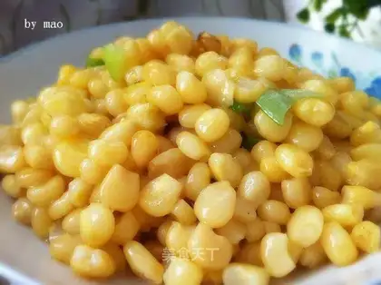 stir-fried corn kernels