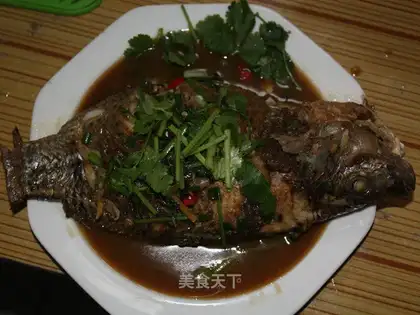 Braised tilapia