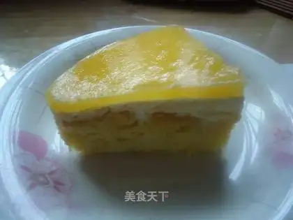 Orange mousse cake