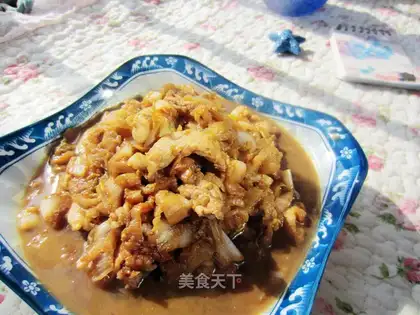 stir-fried pork with pickled cabbage