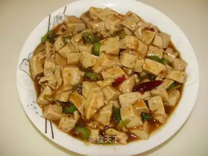 Shrimp and spicy sauce tofu