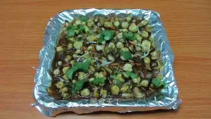 Grilled squid feet