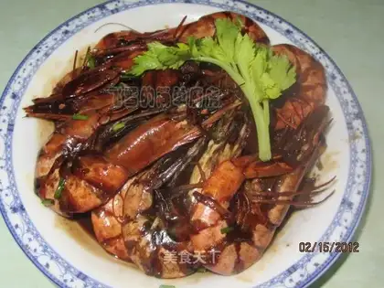 Braised sea shrimp