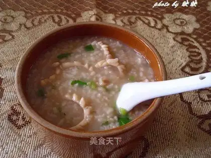 Fresh squid porridge