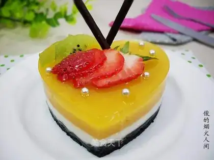 Mango yogurt mousse