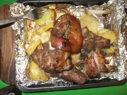 grilled pork knuckle