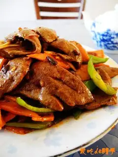 Hot pork liver