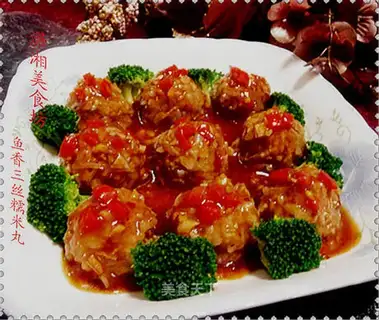 Three-shredded glutinous rice balls with fish flavor