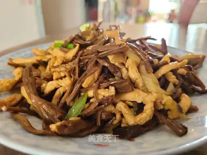 Tea mushroom fried chicken chest
