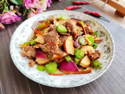 Mustard soy-dried beef