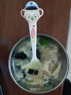 Silver ear egg soup