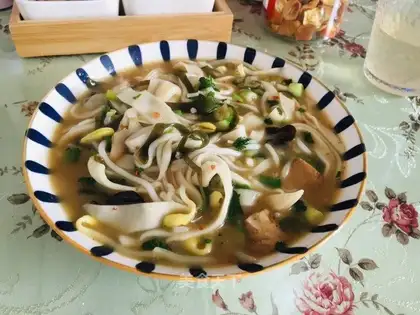 The rice noodles