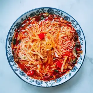 Sour radish pasta