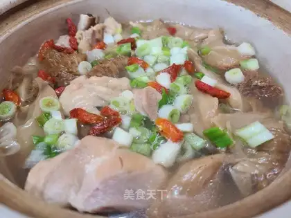 Monkey head, chicken soup