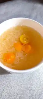 Orange silver spoon