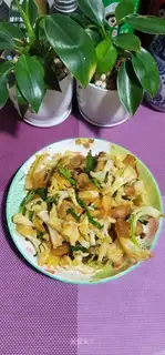 Five flowers and broccoli