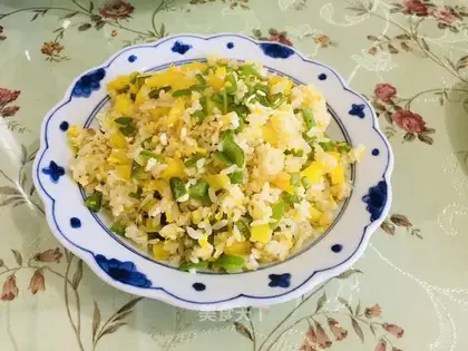 Twin egg fried rice
