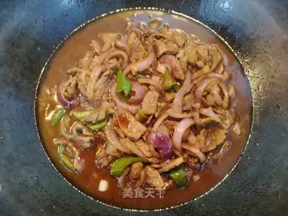Onion fried liver