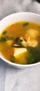 Shrimp tofu soup
