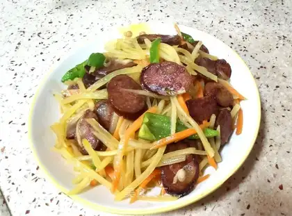 Weenie fried potatoes