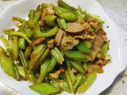 Celery and meat