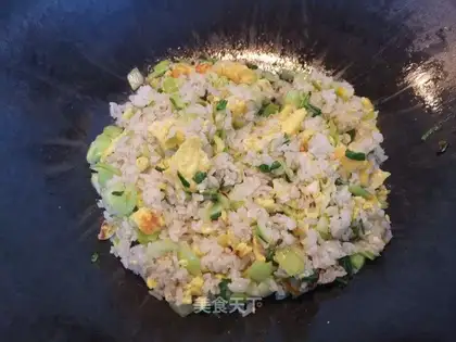 Egg oil and rice