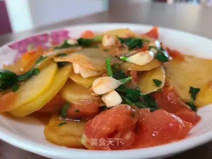 Garlic tomato chips