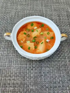 Tomato fan shrimp